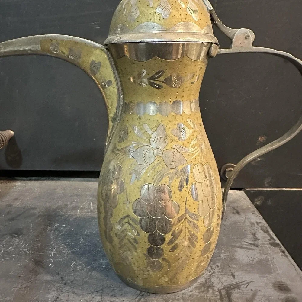 Vintage Wajidsons Brass Dallah Arabic Coffee Pot‎ 13